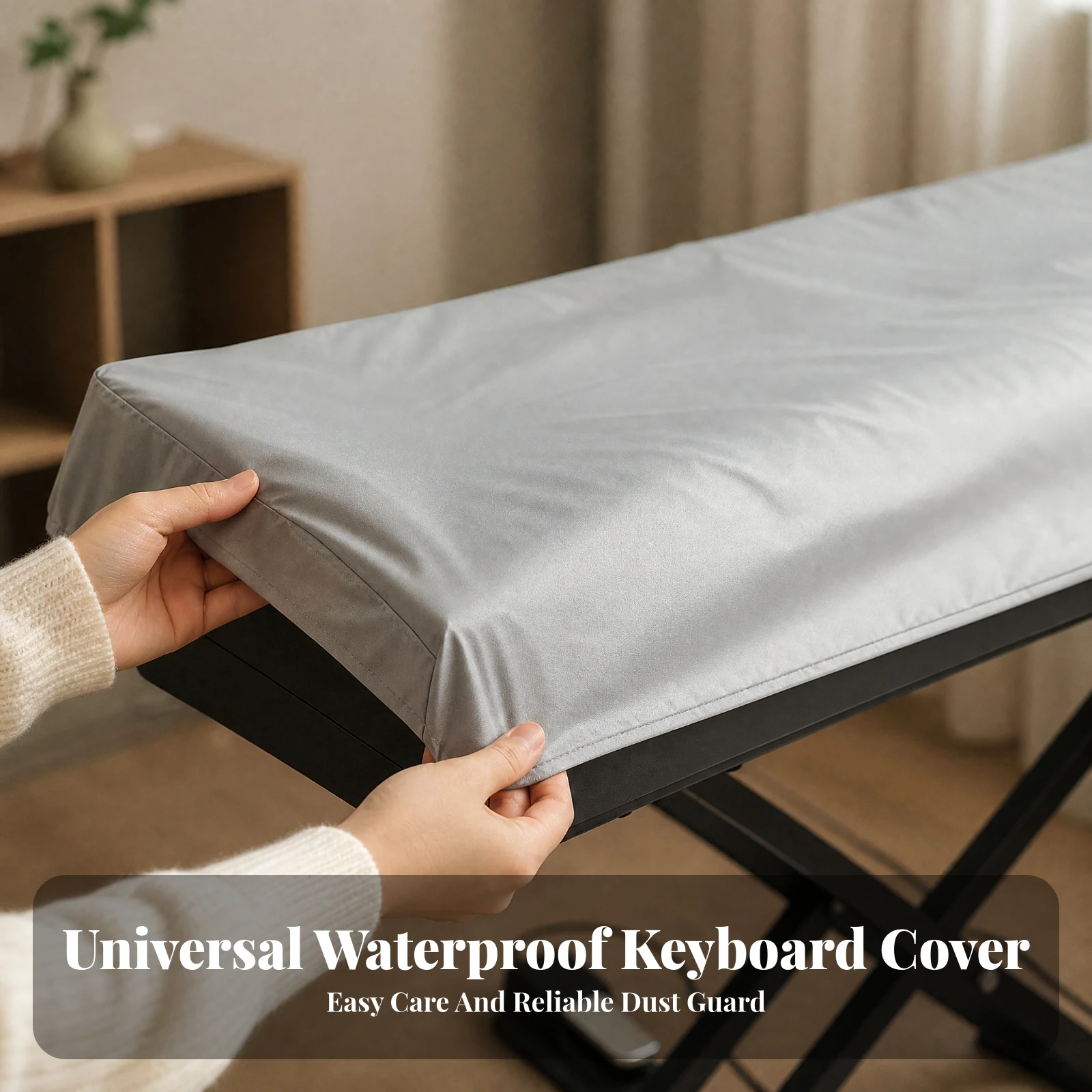 88-Key Digital Piano Cover Long-Lasting Digital Piano Dust Cover Electronic Organ Covering Washable Portable for Storage