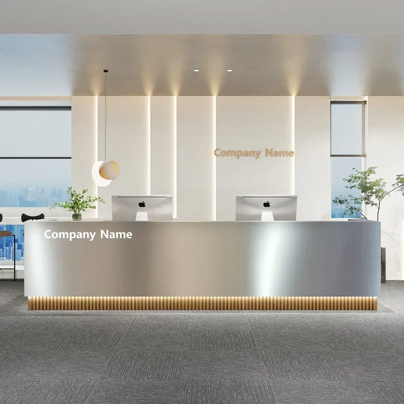 

Clothing Store Customer Center Computer Desks Reception Tables Salon Counter Shop Desk Bellezza Motion Office Hallway Table