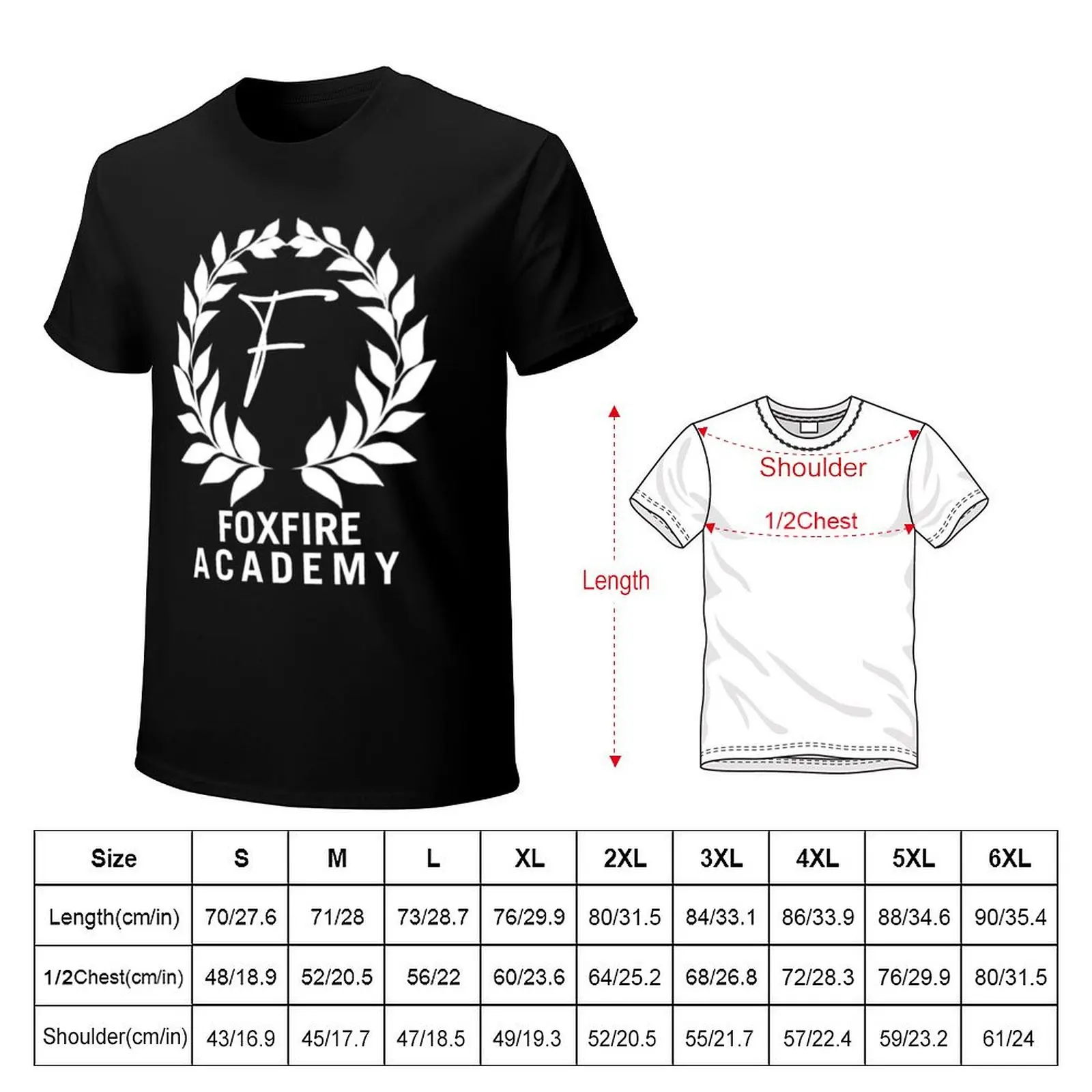 Foxfire Academy T-Shirt Holiday Simple Tee Shirt