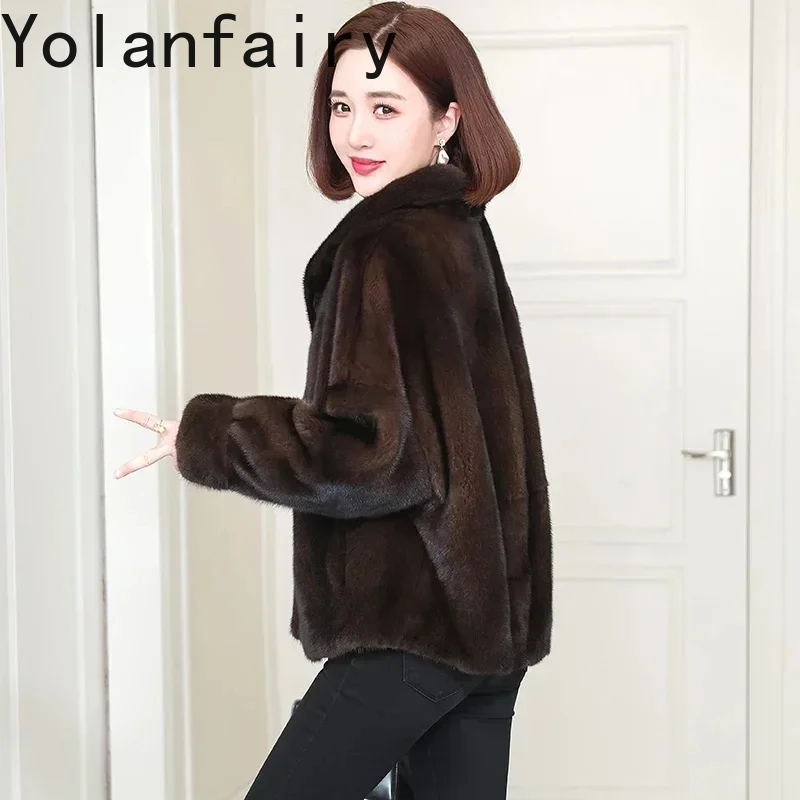 

Natural Mink Fur Jacket for Women Luxury Real Fur Coat Womens Clothing High-end Mink Fur Coats Korean Fashion Outerwears Abrigos