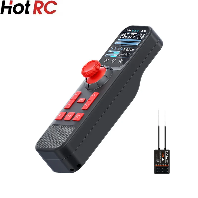 

HOTRC DS800 Remote Controller 8-Channels System Transmitter With Touch Color Screen For Rc Vehicle Rc Boat