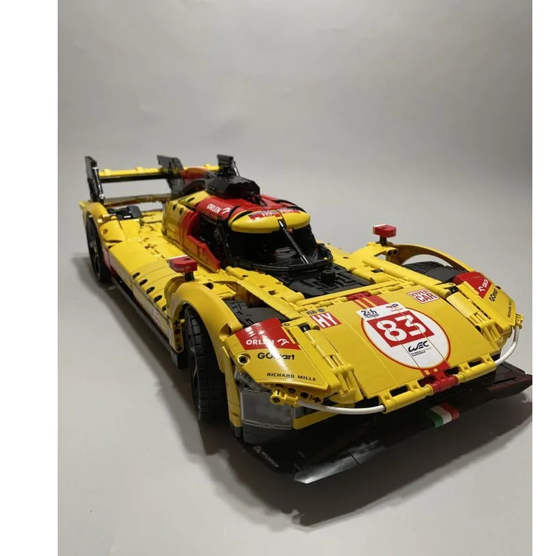 MOC-152808 New Classic 499P Urban Sports Car Building Block Model 3877 Parts Boys' Children's Birthday Building Block Toy Gift