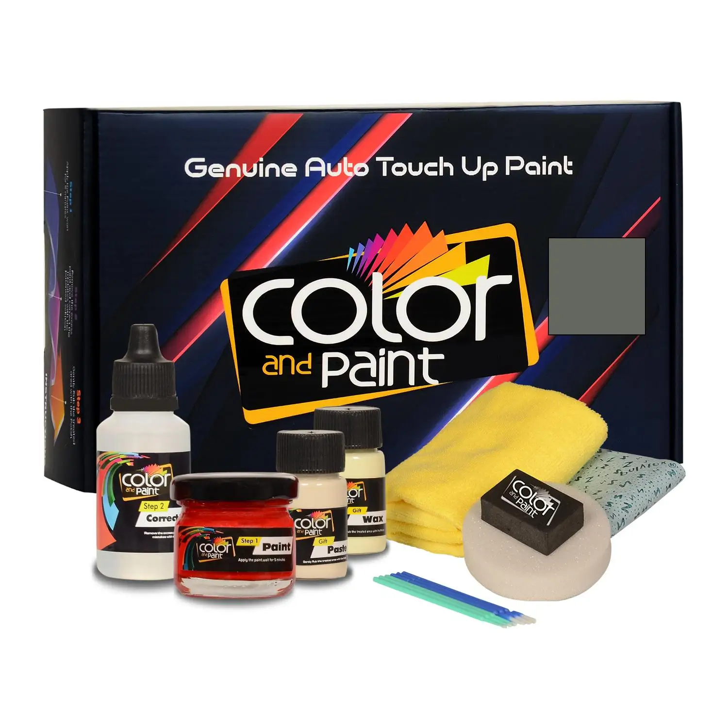 

Color and Paint compatible with Peugeot Automotive Touch Up Paint - GRIS - 602 - Basic Care