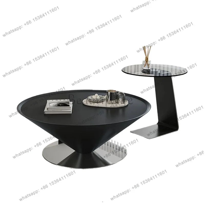 Coffee table living room sofa Italian light luxury modern simple corner table