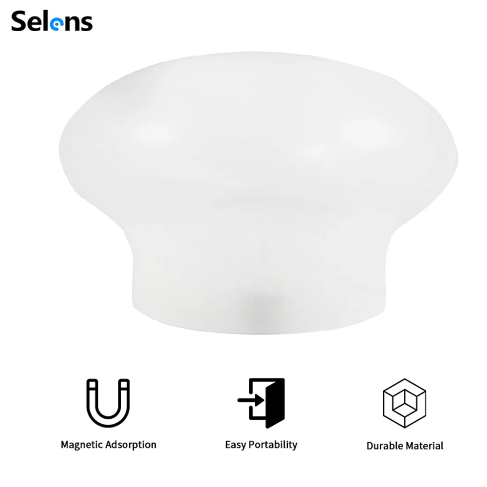 Selens Newest Flash Light Silicone Light Diffuser Rubber Sphere For Canon Nikon Yongnuo Camera Flash Light Photography Props