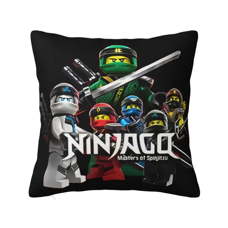 Legos Phantoms Ninjas Anime Game Cartoon Cushion Cover 40x40 Home Decorative 3D Printing Throw Pillow Case for Sofa Two Side