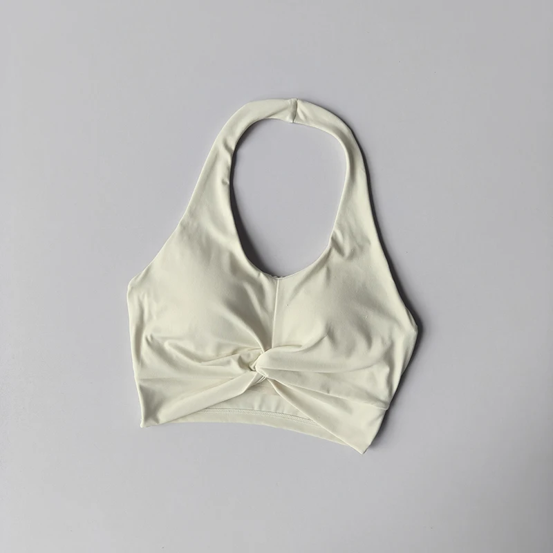 Neckhalter-Sportunterwäsche, Beauty-Back, integrierte Yoga-Weste für Frauen, geeignet für Training, Fitness, stoßfester Pilates-Lauf-BH – Detail 3