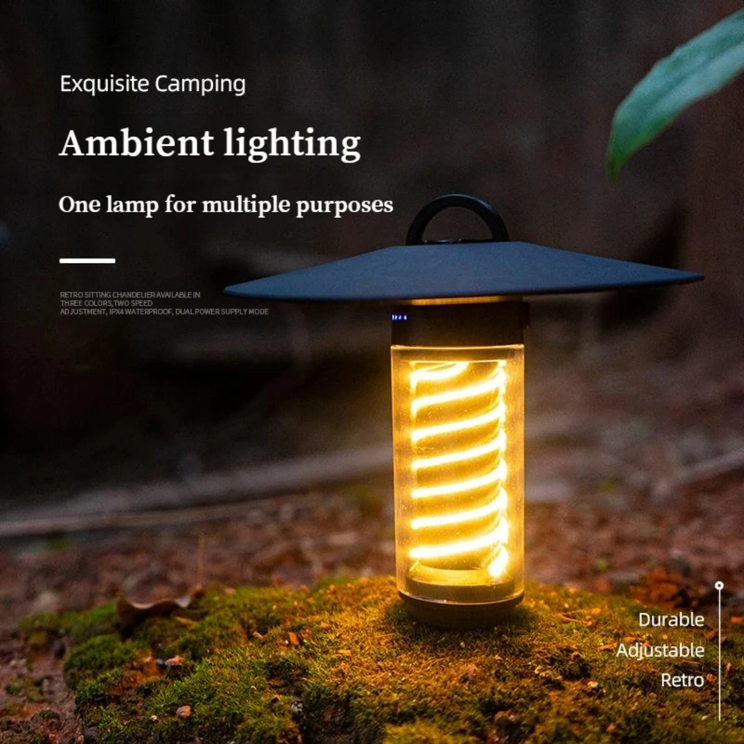 Outdoor Camping Lights Portable Nightlight Portable Flashlight Tripod Lighting Lighthouse Canopy Tent Atmosphere Lights.