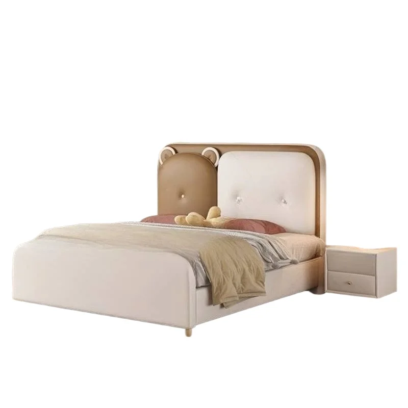 سرير أطفال فاخر أبيض ديكور آمن وبسيط وحديث سرير أطفال خشبي تصميم فردي مخصص Lettino Per Bambini أثاث منزلي