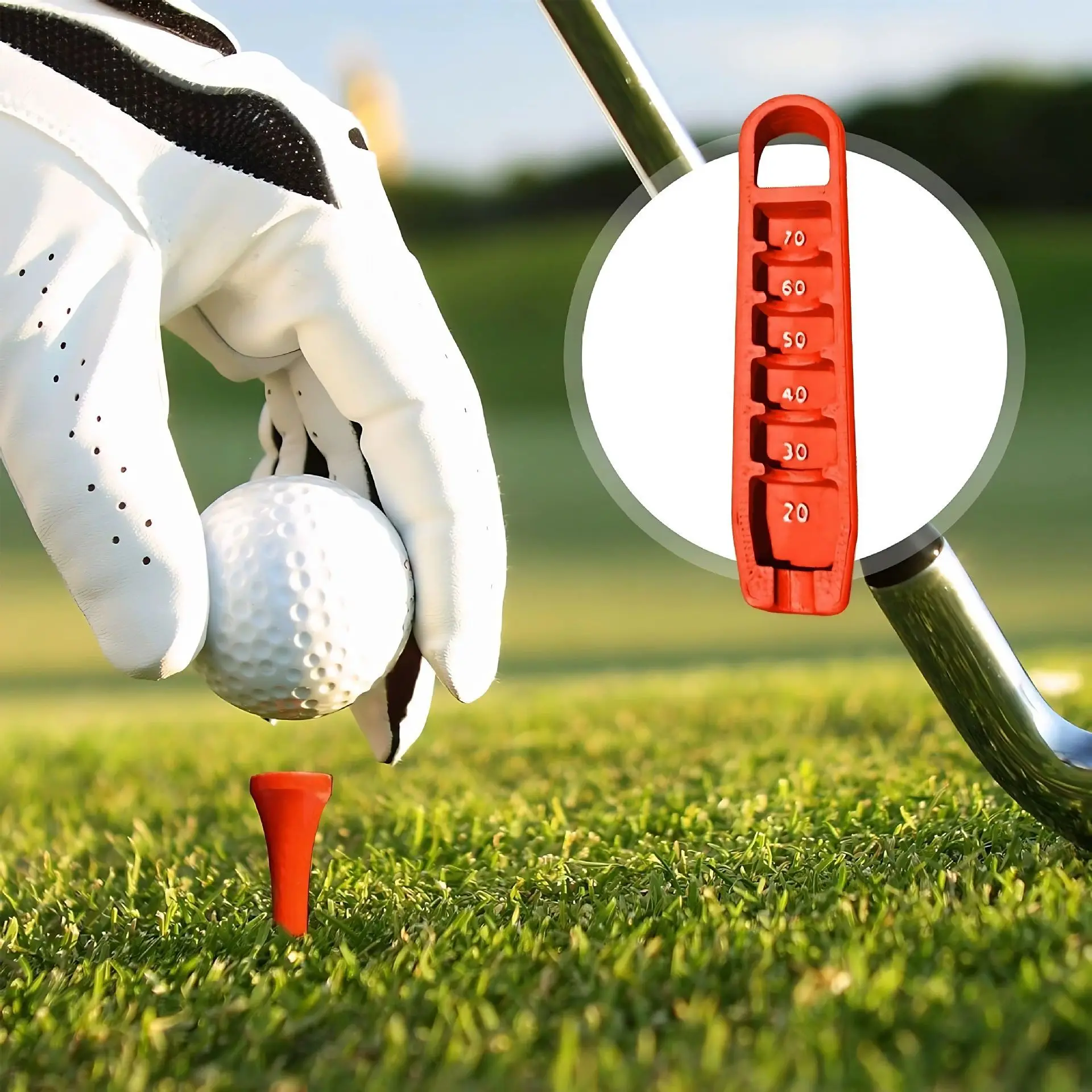 

Регулятор высоты мяча для гольфа Golf Mount Lifter, подставка для гольф-ти, точно регулируемая по высоте от 20 до 70 мм, принадлежности для гольфистов