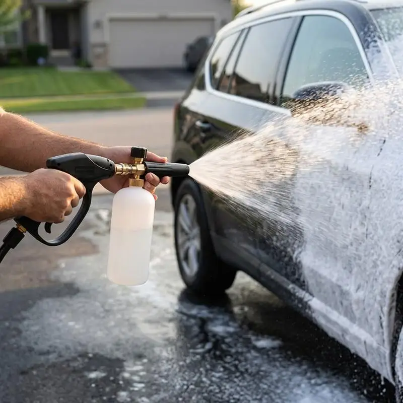 Pressure Washer Foam Cannon Easy Operation Heavy Duty Foam Sprayer for Home Car Wash Boat Patio Driveway Yard Cleaning