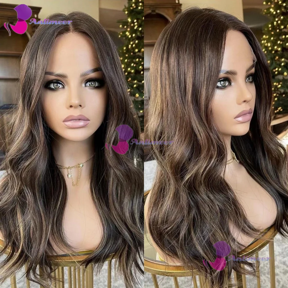 

Dark Blonde Colored Wig Highlight 360 Full Lace Wigs Human Hair Lace Front Wigs Brazilian Hair For Women Natural Hairline