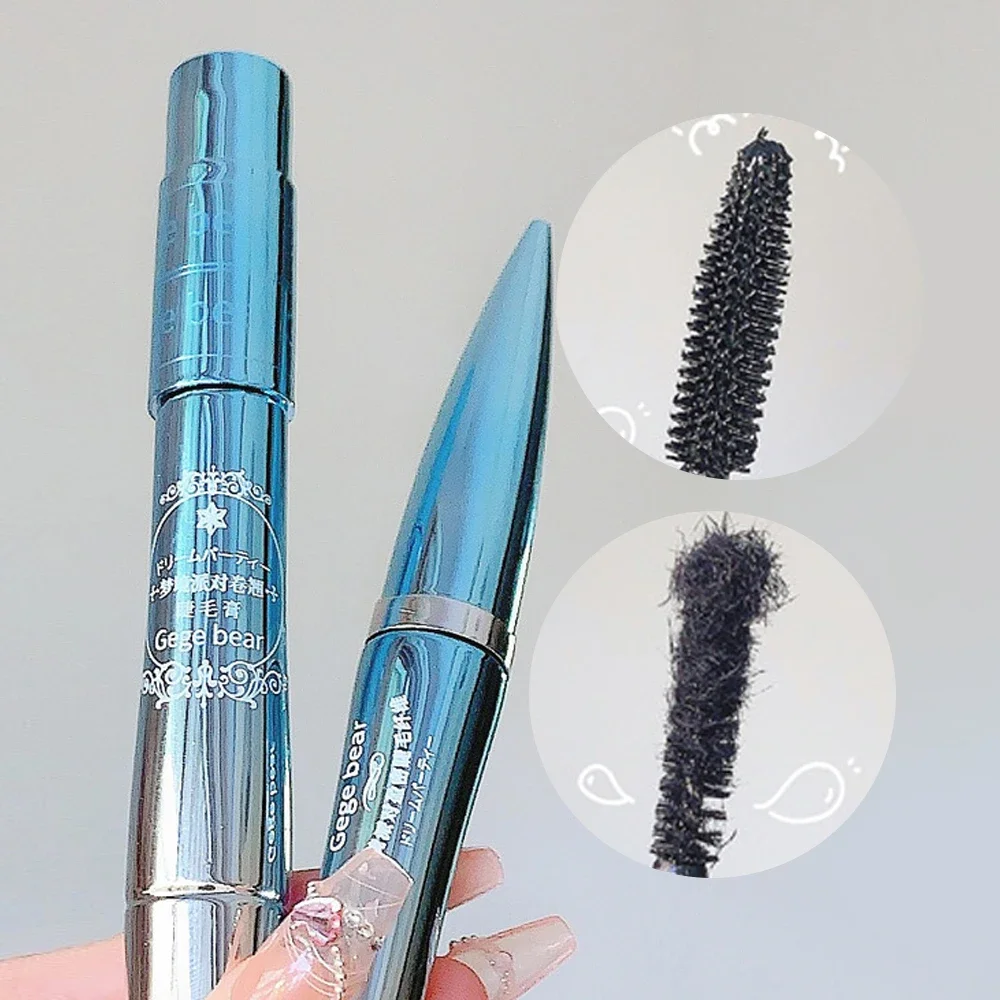 Zijden Vezel Zwarte Mascara Waterdichte Langdurige Verlenging Wimpers Verlenging Curling Wimper Make-Up Cosmetica