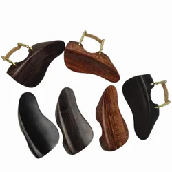 High Quality 4/4 Full Size Violin Chin Rest with Chinrest holer Clamp Bracket Cork Ear Model Ebony Rosewood