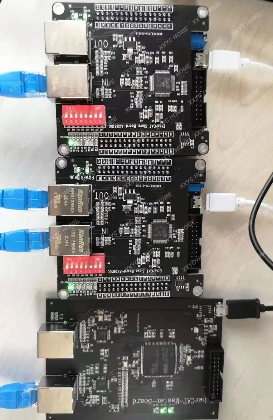 Ethernet CAT Slave Development Board, Learning Board, IO remoto, STM32 +, AX58100, Código-fonte, CIA402