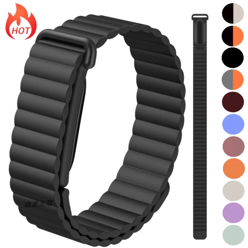 Magnetic Loop Strap For Google Fitbit Air Replacement Silicone Smart Watch Band Sport Bracelet Adjustable Wristband Accessories