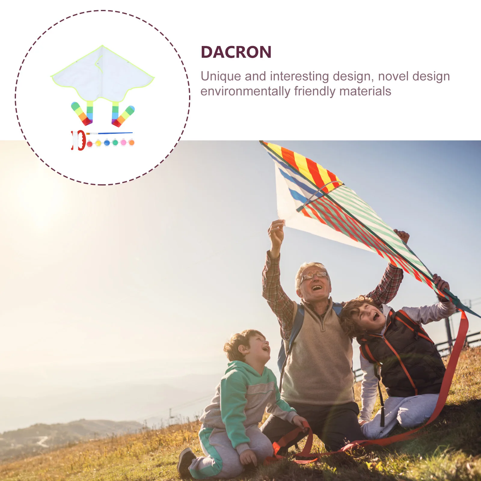 4 conjuntos diy kite arte pintura pipas branco voando brinquedo suprimentos para crianças decoração colorir desenho graffiti