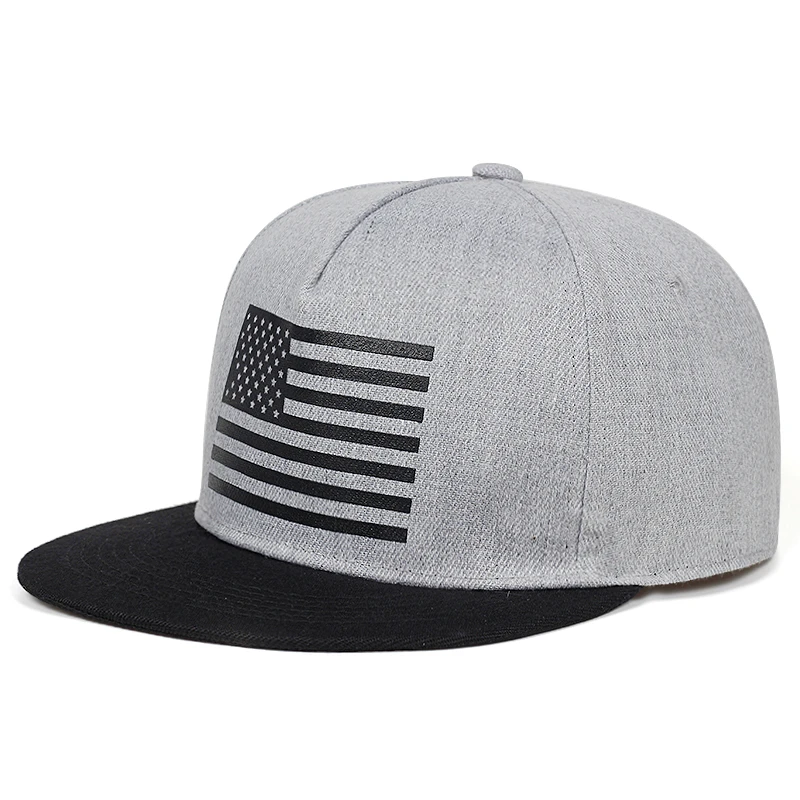 Unisex US Flag Printing Hip-hop Hats Spring Autumn Outdoor Adjustable Casual Baseball Caps Sunscreen Hat