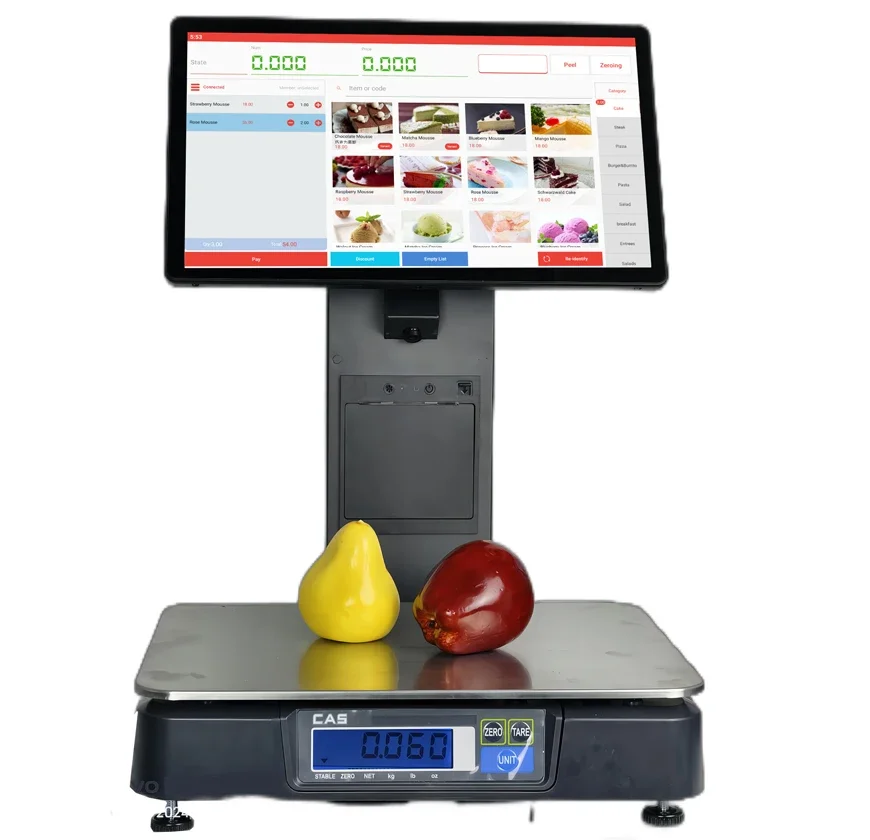 

Supermarket Grocery Seafood And Snack Shop AI Scale With NETP Certificate Based On Automatic Product Recognition And Weighing