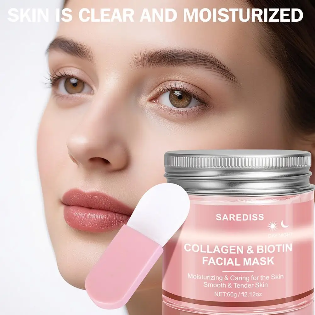 قناع تقشير الكولاجين للترطيب العميق ليلا ونهارا ترطيب البشرة الناعمة لشد البشرة غير دهني جميع أنواع البشرة 2026 جديد #4