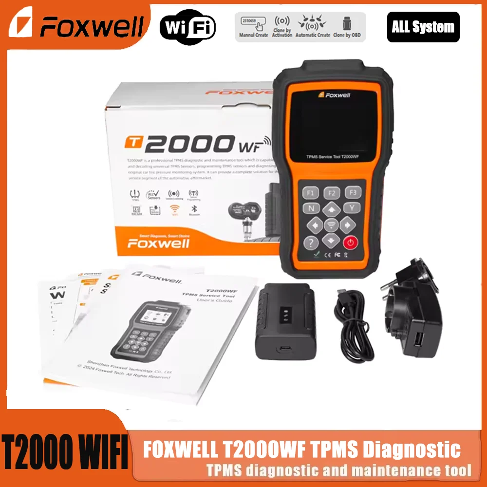 �y�Z�[�����zFoxwell T2000 TPMS�f�f�c�[�� OBD2�X�L���i�[ 315/433MHz�Z���T�[�A�N�e�B�x�[�^�[�v���O���}�[ �t�H�[�h�E�g���^�p���U�����A�b�v�f�[�g�t��