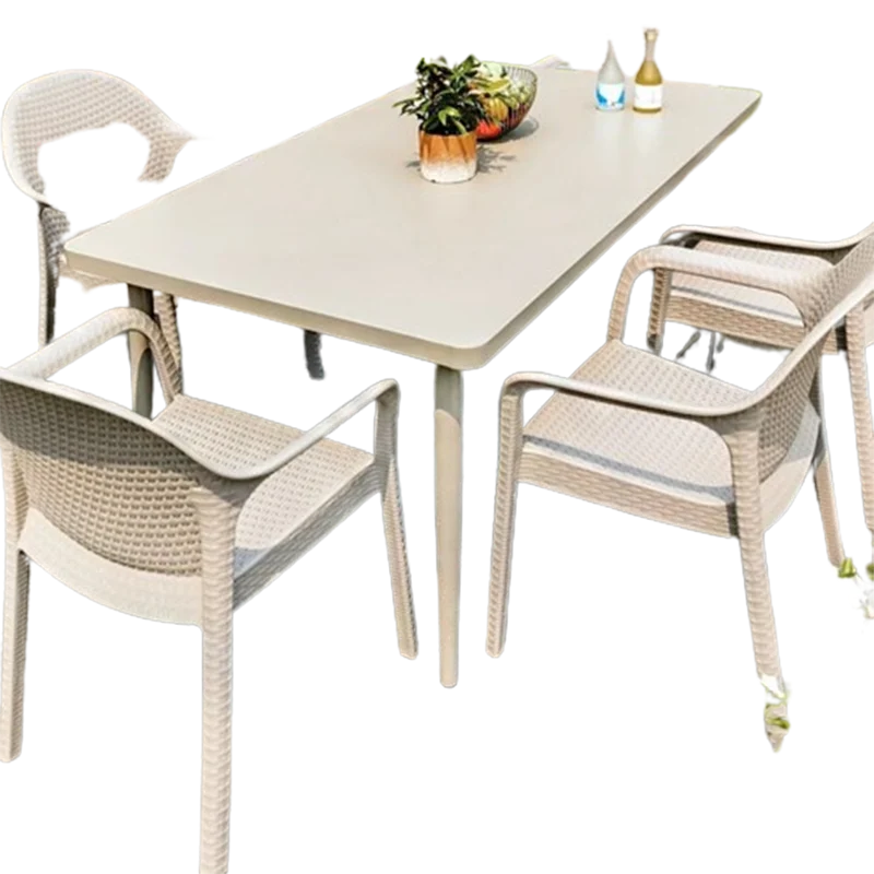 Villa Balcony Outdoor Tables Modern Nordic Luxury Lounge Outdoor Tables Minimalist Backyard Tuinmeubelsets Home Furniture