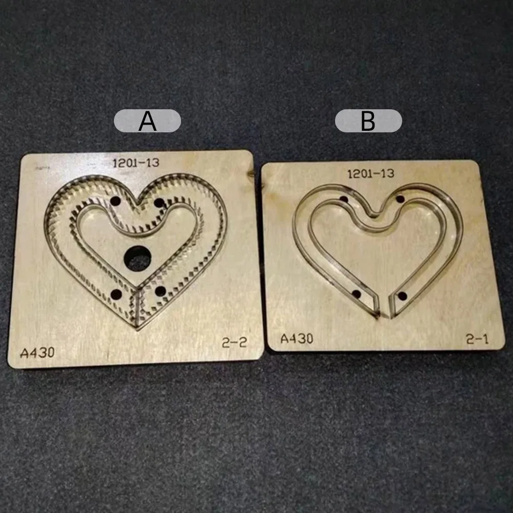 Love Pendant Cutting Mold Chain, DIY Craft, Homemade Metal Plate, Wooden Cutting Template, Easy and Cute, New, 2021