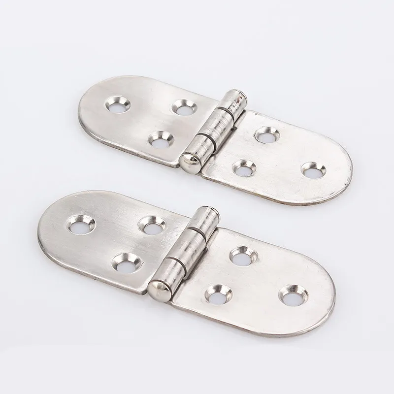 1PCS 201 Stainless Steel 180 Degree Flush Cabinet Hinges Semicircle Door Hinges for Furniture Accessories