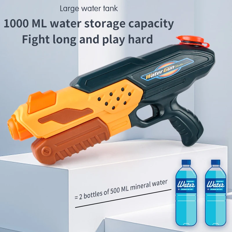 Gioco d'acqua estivo all'aperto Grande giocattolo da combattimento Potenti pistole Blaster Piscina d'acqua di grande capacità Giocattolo interattivo per bambini da spiaggia