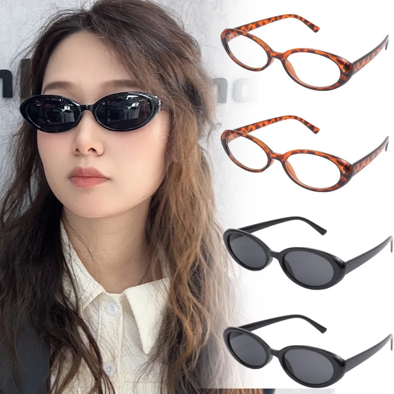 Vintage Oval Sunglasses 2024 Men Luxury Brand Designer Small Oval Sun Glasses Retro Fashion Women Sun Glasses Oculus Goggles