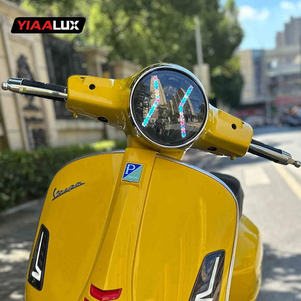 YIAALUX VESPA GTS300 modified headlights, non-destructive installation of high and low beam headlight assembly