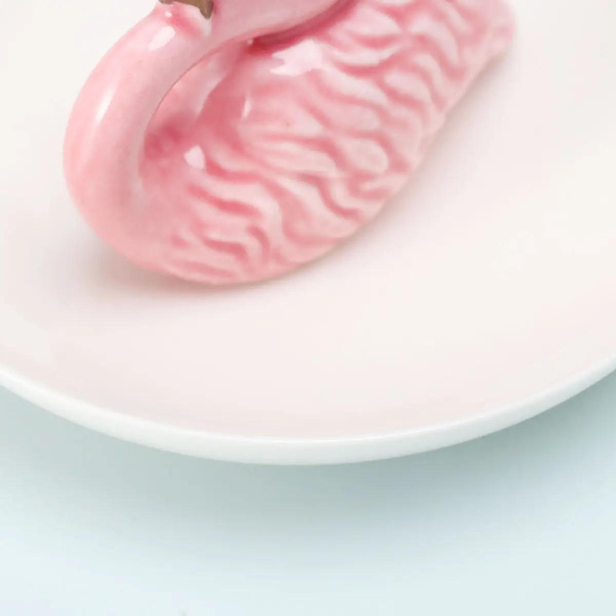 

Ceramic Tray Flamingo Design Ring Holder Organizer Storage Dish For Women Jewelry Dishes Ring Plate Jewelry Tray Decorative