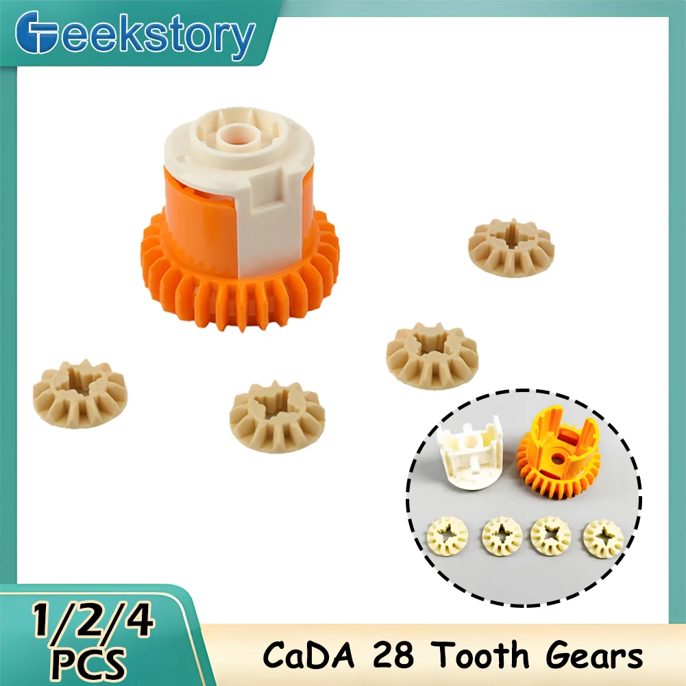 1/2/4 SZT. MOC CaDA 28 Zęby Dyferencjały Techniczne Podwozie Układ Kierowniczy Części do Modyfikacji Prędkości Klocki Konstrukcyjne dla Legoeds