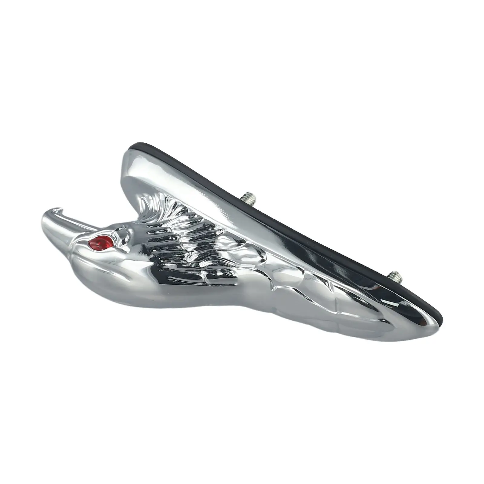 

Motorcycle Hood Decoration 148g Motorcycle Chrome Decoration Easy Installation High-quality Aluminum Lightweight