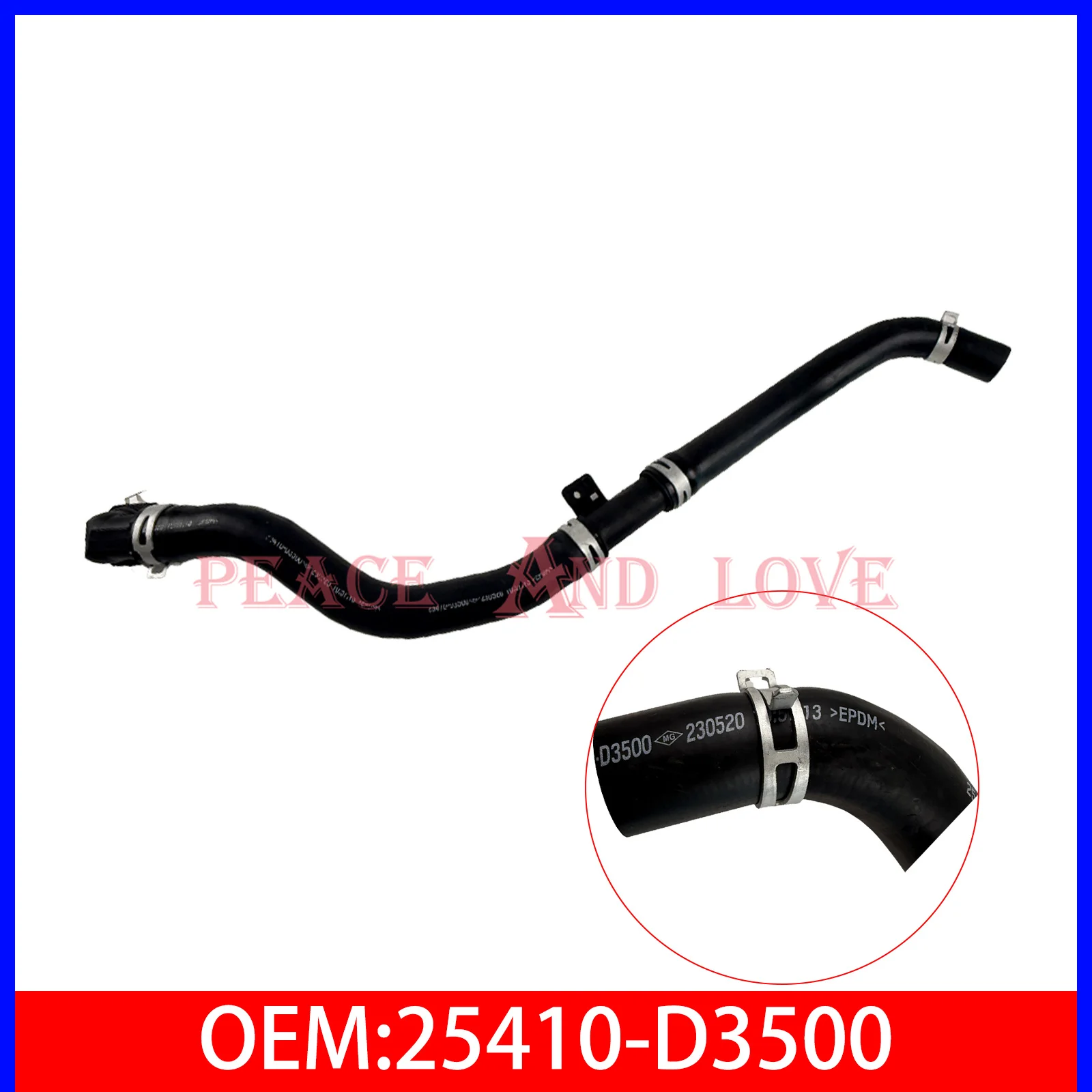 

1PCS 25410D3500 25410-D3500 Brand New Radiator Cooling Hose for Hyundai Tucson Ix35 Kia Sportage 2014-2020
