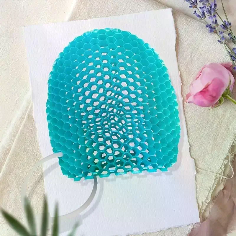 

Honeycomb Exfoliating Shower Finger Caps Body Scrub Cleansing Bath Mitt Breathable Odorless Skin Care Tool Multi-Color