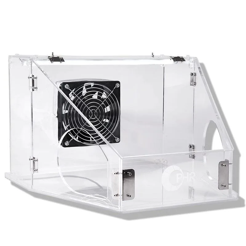 Acrylic polished dustproof sealed box vacuum cleaner LED lamp water sticker micro-engraving baby