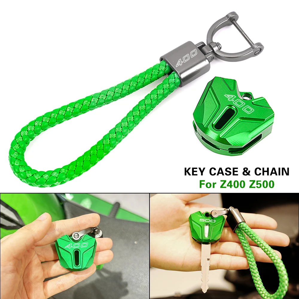 

For Kawasaki Z400 Z500 Z 400 500 Ninja400 Ninja500 2019-2024 Motorcycle Accessories Aluminum Key Case Shell Cover Chain Ring