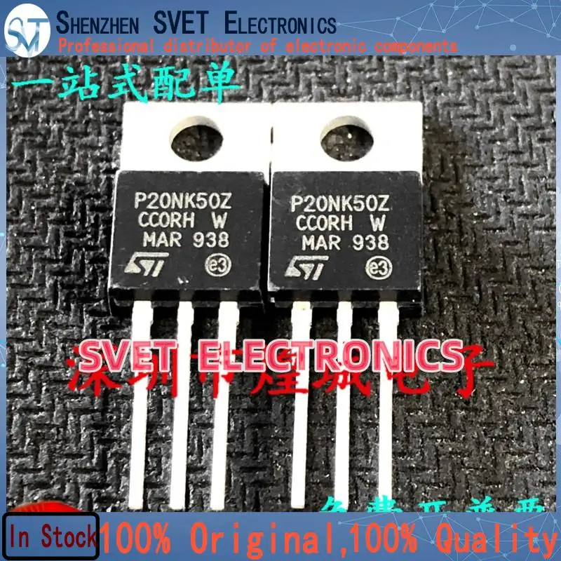 10PCS-50PCS  P20NK50Z STP20NK50Z  TO-220 500V 17A   Original In Stock Fast shipping