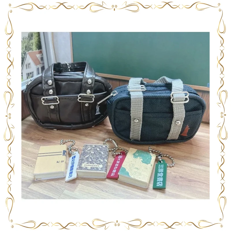 

Gashapon Mini Handbag Schoolbag Shoulder Bag Miniature Model Pendant Decoration Model Toys