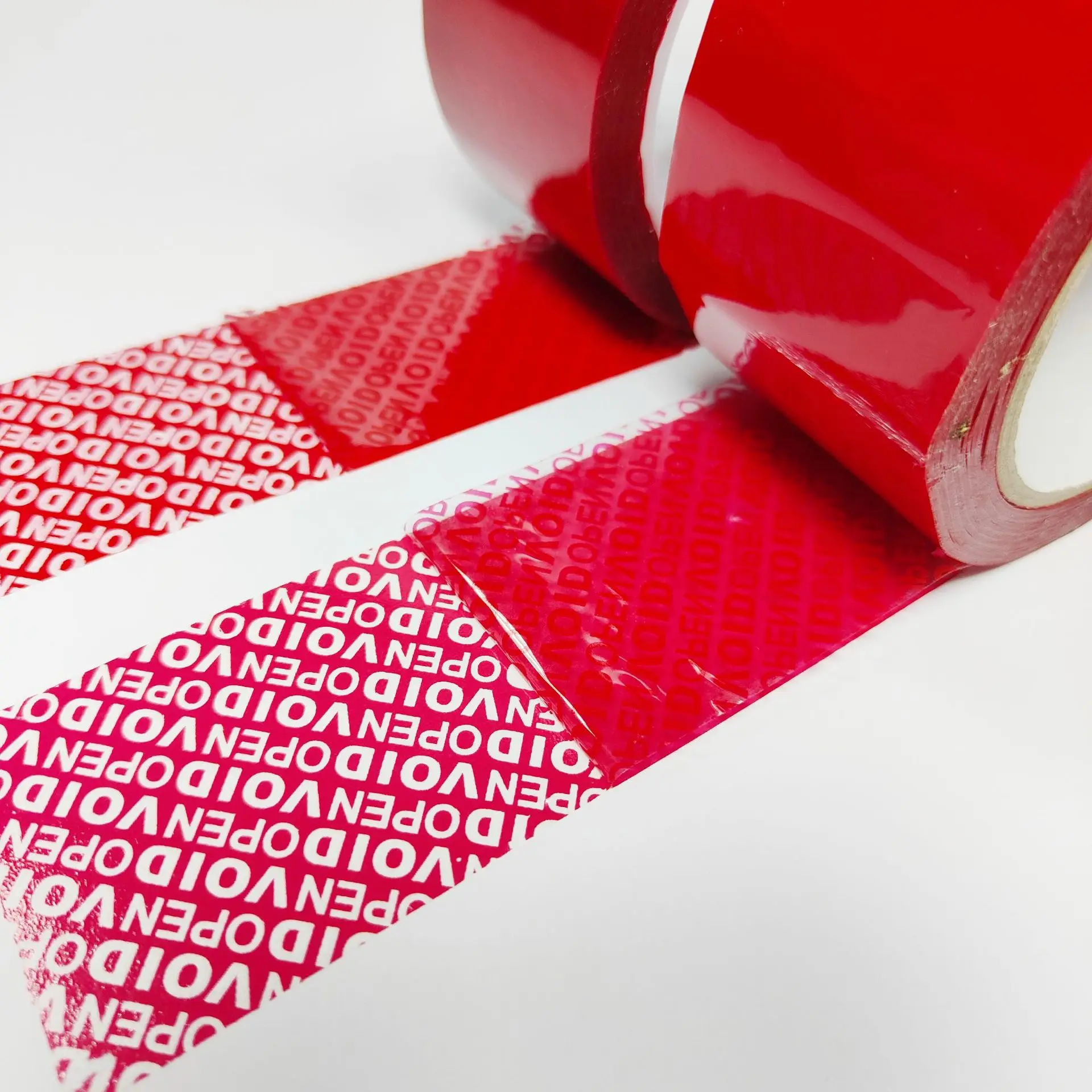 48 مللي متر x 50 متر شريط أمان مقاوم للعبث مضاد للتزييف ملصق باطلة لاصق عالي اللزوجة لضمان ختم الشحن/حماية الصندوق #4