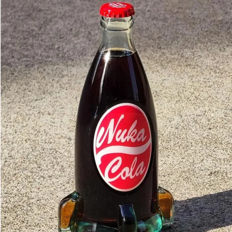 New Nukas Colas DIY Bottle with Cap Glass Bottle Cup No Liquid Figure Model Toy Peripherals Prop Gift Home Decoration Crafts