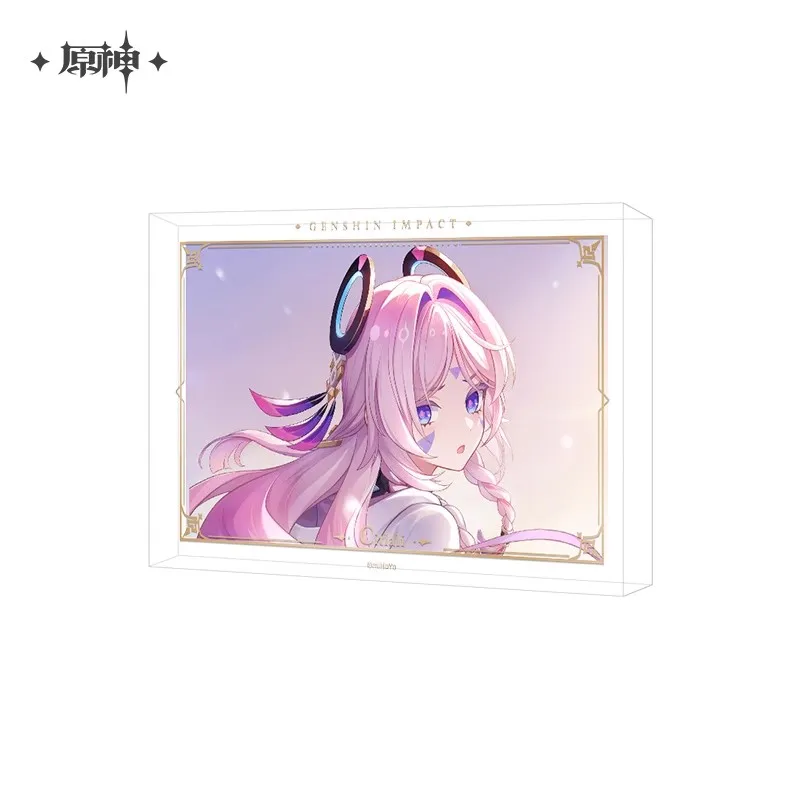 게임 Genshin Impact 공식 정품 캐릭터 두꺼운 아크릴 장식 장식품 할로윈 크리스마스 DIY 선물 코스프레