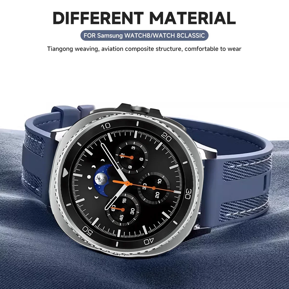 Nylon Silicone Strap For Samsung Galaxy Watch 8/8 Classic 40mm 44mm Smartwtch Replacement Band For Galaxy Watch Ultra 2 Bracelet
