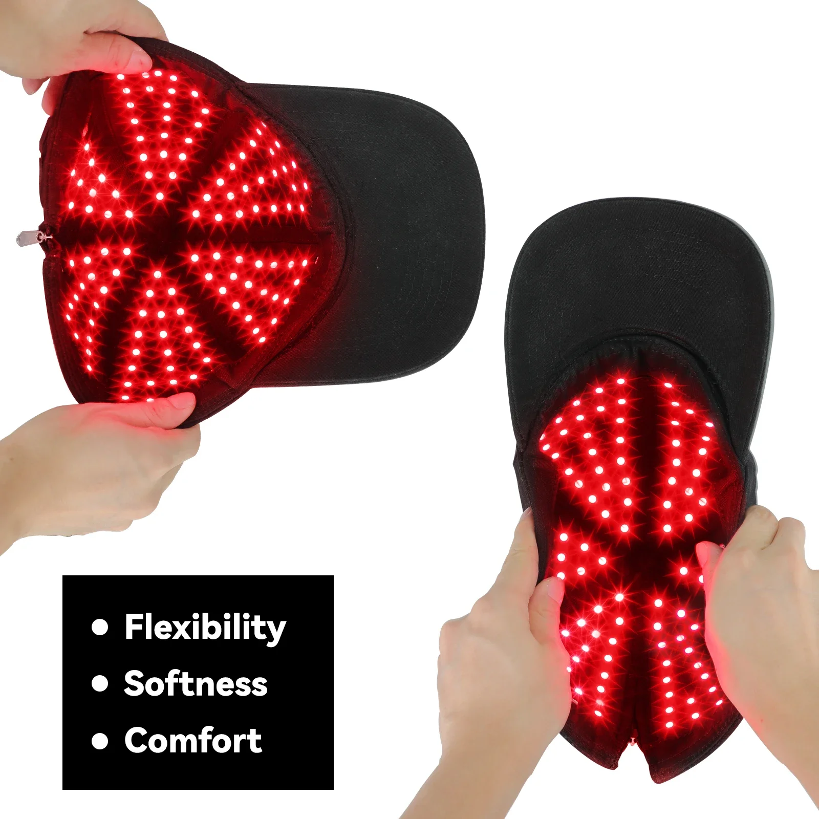 Kinreen 810nm 1064nm=1:1 pulsing near infrared light therapy hat red light hair cap