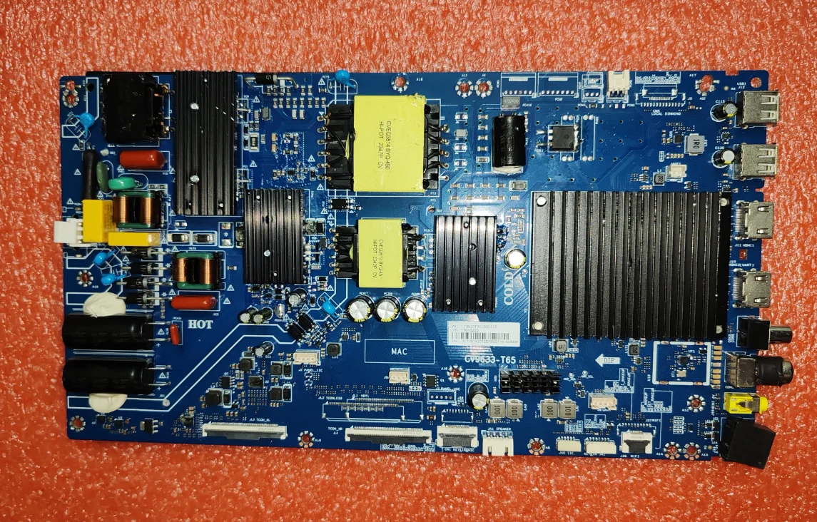 

CV9633-T65 Three in one TV motherboard, physical photo, tested OK for 140--160v 600ma