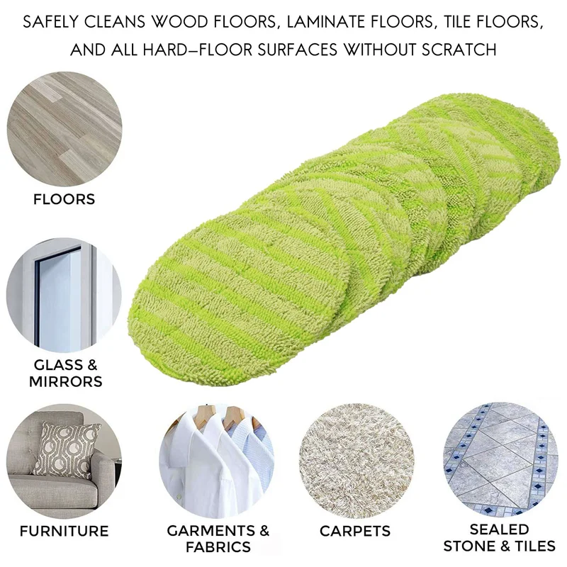 Vadrouille Pad10 pièces tampon de remplacement pour vadrouille rotative électrique sans fil balayeuse vadrouille rotative électrique sans fil tampon à récurer de remplacement