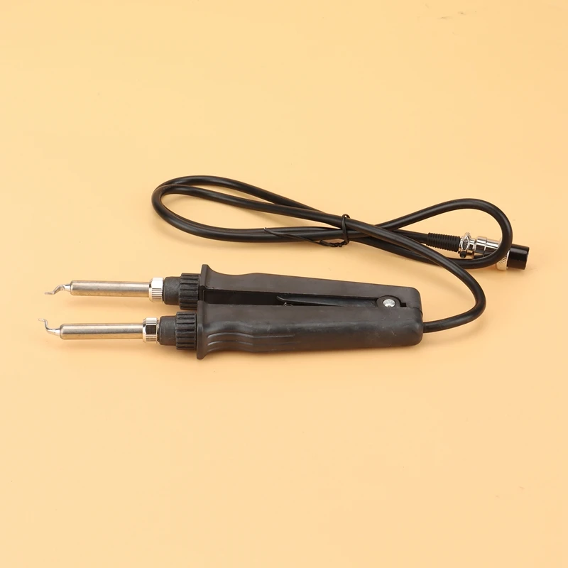 902 ESD SMD Double Soldering Iron Tweezer Handle Clip Heating Plier Soldering Station Accessories Flat Tip