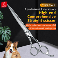 Fenice 7.5/8.0 inch JP VG10 Professional  Pet Grooming Straight Wide Sword Blade Scissors For Pet Groomers Cutting General Shape