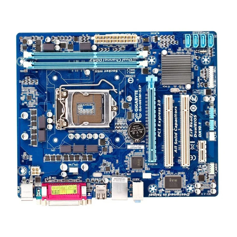 Applicable to GA-H61M-S2PH main board 1155 pins, memory DDR3 Micro ATX board type, second-hand board, fineness 9-9.5 new